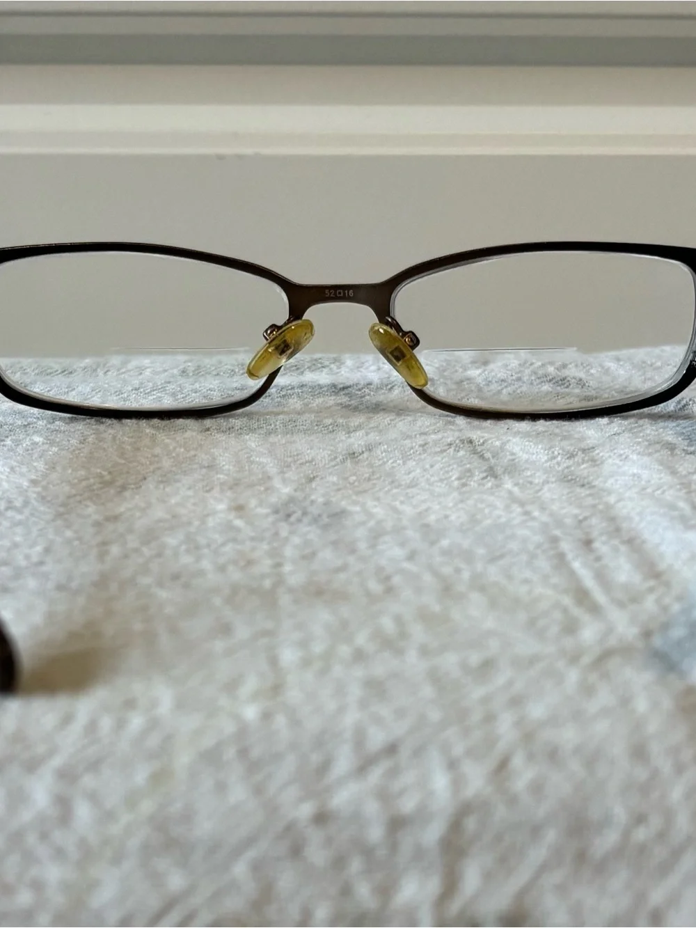 Tory Burch Vintage Brown Gradient Rectangular Optical Glasses
